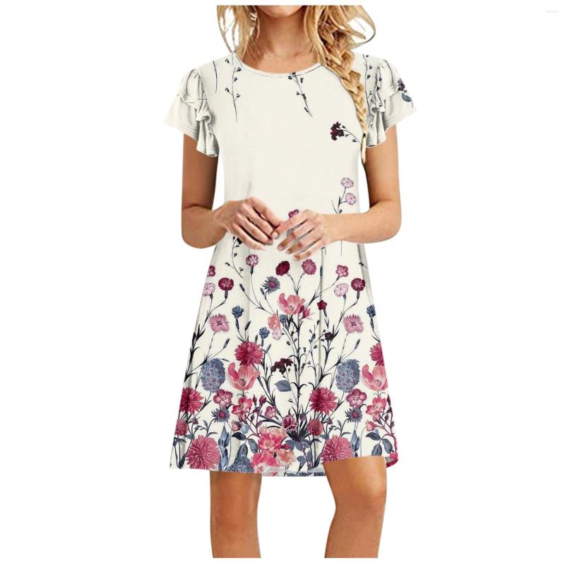 Casual Dresses Women'S Summer Vintage Print Loose Crewneck Peplum Short-Sleeved Dress Luxury Evening, Pink
Casual Dresses Women'S Summer Vintage Print Loose Crewneck Peplum Short-Sleeved Dress Luxury Evening, Pink