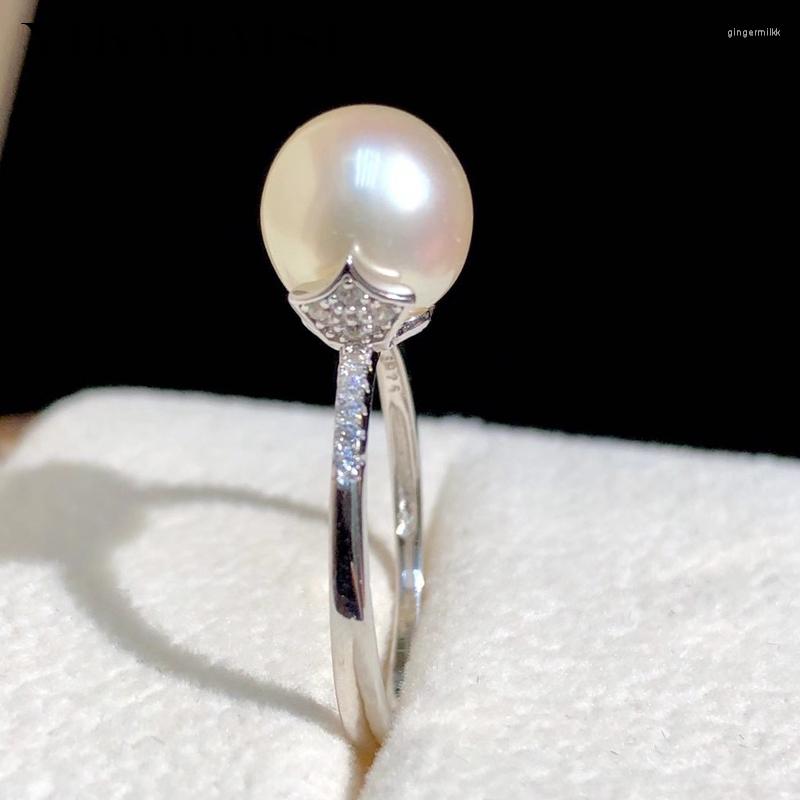 Cluster Rings YIKALAISI 925 Sterling Silver Jewelry For Women 8-9mm Round Natural Freshwater Pearl Arrivals Wholesales
Cluster Rings YIKALAISI 925 Sterling Silver Jewelry For Women 8-9mm Round Natural Freshwater Pearl Arrivals Wholesales