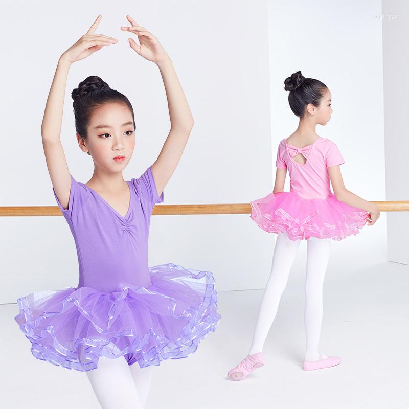 Stage Wear Children Ballet Dress Girls Gymnastics Leotard Dance Party Long/Short Sleeve Tutu Performance Ballerina Costumes, Pink short sleeve 
Stage Wear Children Ballet Dress Girls Gymnastics Leotard Dance Party Long/Short Sleeve Tutu Performance Ballerina Costumes, Pink short sleeve