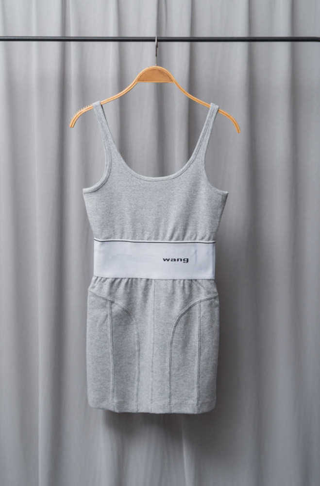 Casual Dresses AW High Quality Wang Letter Slim Suspender Women Waist Thin Elastic Tank Dress Advanced Design All kinds of fashion, Gray
Casual Dresses AW High Quality Wang Letter Slim Suspender Women Waist Thin Elastic Tank Dress Advanced Design All kinds of fashion, Gray