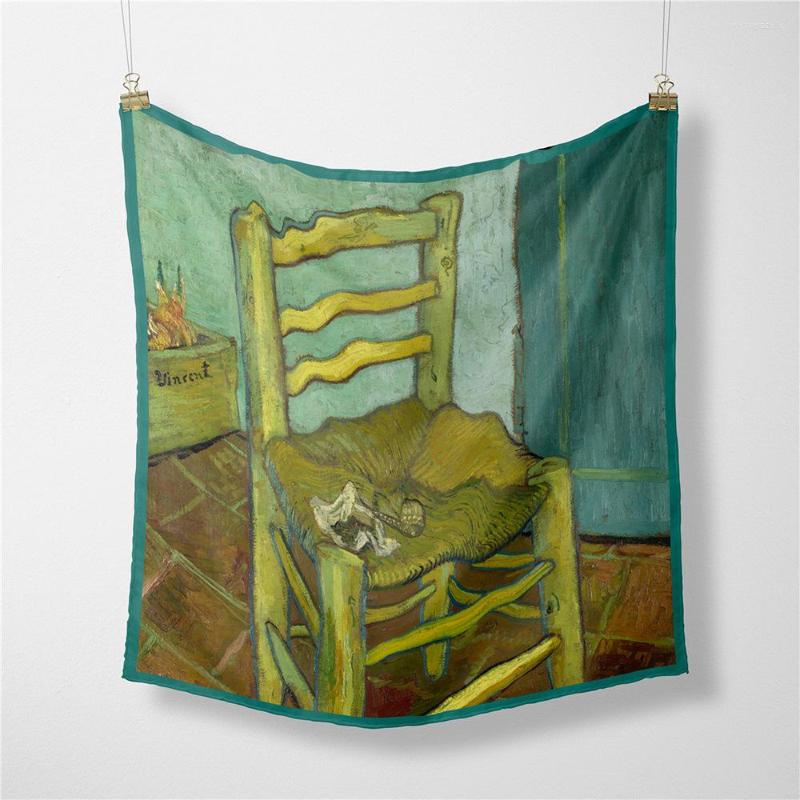 Scarves Spring Summer Women Scarf Oil Painting Chair Silk Wraps Hijab Small Neck Scarfs Lady Hair Band Foulard Female Bandana Shawl
Scarves Spring Summer Women Scarf Oil Painting Chair Silk Wraps Hijab Small Neck Scarfs Lady Hair Band Foulard Female Bandana Shawl