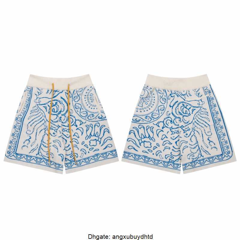 Designer Clothing short casual Rhude Cashew Flower Jacquard Knitted Shorts Summer Trendy Loose Straight Casual Capris Big Joggers Sportswear fitness Hip hop, Creamy-white
Designer Clothing short casual Rhude Cashew Flower Jacquard Knitted Shorts Summer Trendy Loose Straight Casual Capris Big Joggers Sportswear fitness Hip hop, Creamy-white