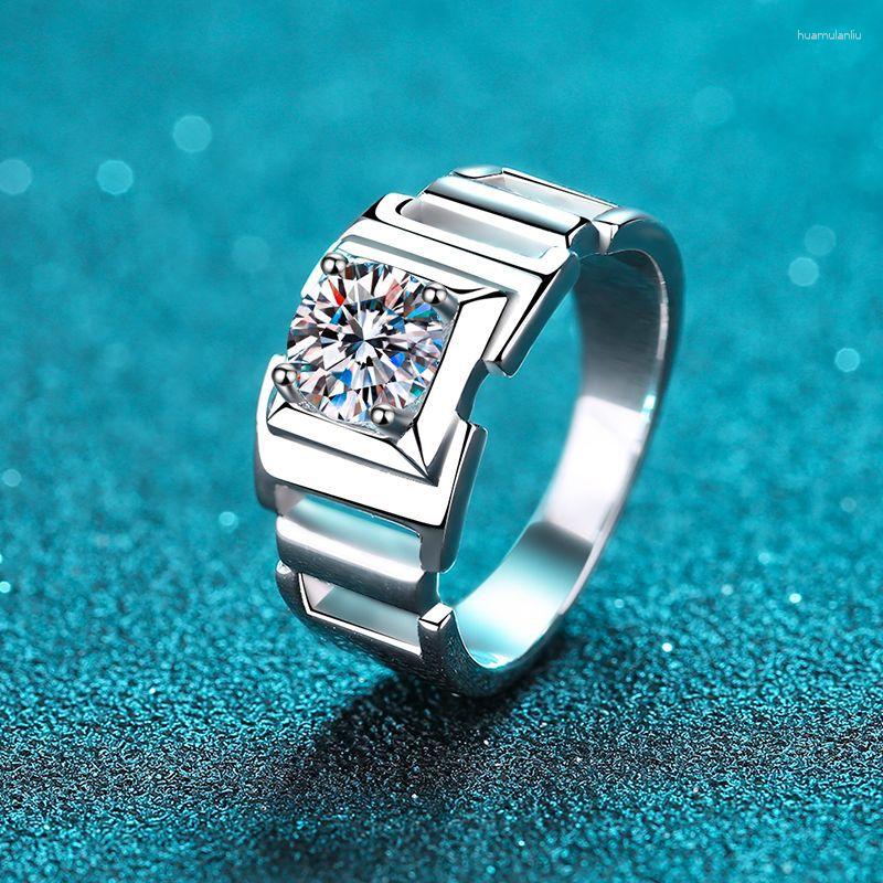 Cluster Rings 1ct Moissanite Diamond Men Ring Silver 925 Jewelry D Color VVS1 Engagement Platinum Plated Pass Gift
Cluster Rings 1ct Moissanite Diamond Men Ring Silver 925 Jewelry D Color VVS1 Engagement Platinum Plated Pass Gift