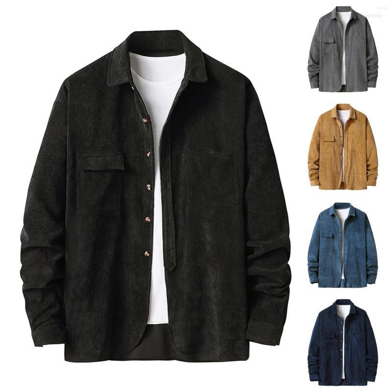 Men' Casual Shirts Men' Winter Solid Shirt Size And With Pockets Autumn Corduroy Long-sleeved Color Thick Men' Comfortable Long, Navy
Men' Casual Shirts Men' Winter Solid Shirt Size And With Pockets Autumn Corduroy Long-sleeved Color Thick Men' Comfortable Long, Navy