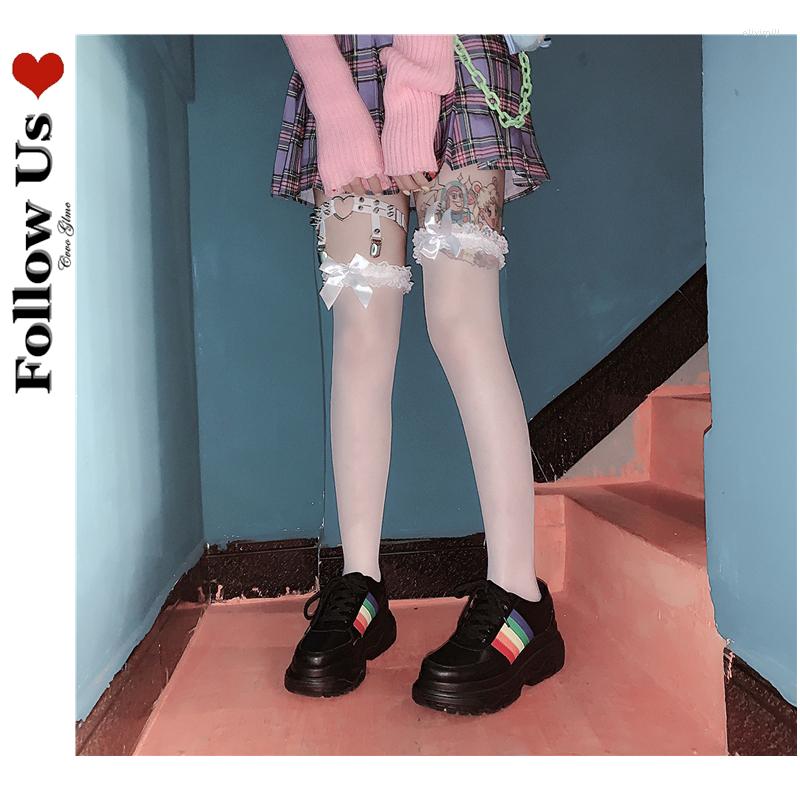 Women Socks Japanese Lace Over-knee Female Summer Gothic Nylon Bow Sexy Stockings Lolita Kawaii Lori Thigh High Woman, White stockings
Women Socks Japanese Lace Over-knee Female Summer Gothic Nylon Bow Sexy Stockings Lolita Kawaii Lori Thigh High Woman, White stockings