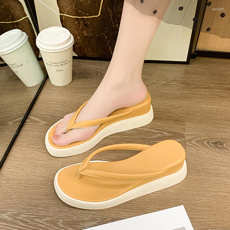 Slippers High-Heeled Shoes Lady Womens Outdoor On A Wedge Pantofle Luxury Slides Shale Female Beach Platform Rubber Flip Flops 2
Slippers High-Heeled Shoes Lady Womens Outdoor On A Wedge Pantofle Luxury Slides Shale Female Beach Platform Rubber Flip Flops 2