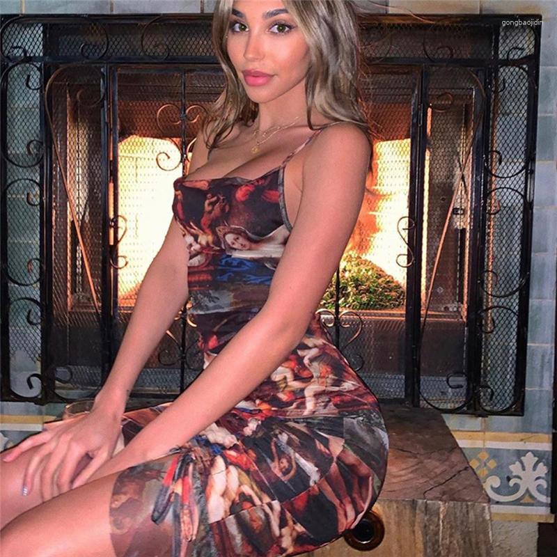 Casual Dresses Dress Women Vintage Vestidos Ropa Mujer Sleeveless Strappy Ruffle Ruched Skinny Summer Slim Party Club, As the picture
Casual Dresses Dress Women Vintage Vestidos Ropa Mujer Sleeveless Strappy Ruffle Ruched Skinny Summer Slim Party Club, As the picture