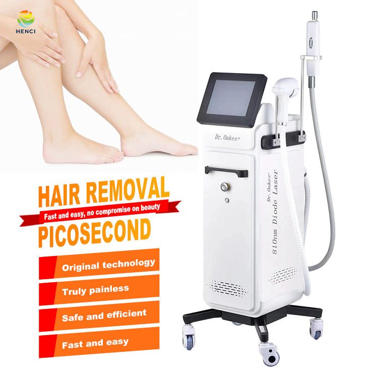 Powerful 2Handles 5 Different Spot size Diode Laser Hair Removal 755nm 808nm 1064nm Laser Hair-Removal Picosecond Laser Tattoo Removal Skin rejuvenati