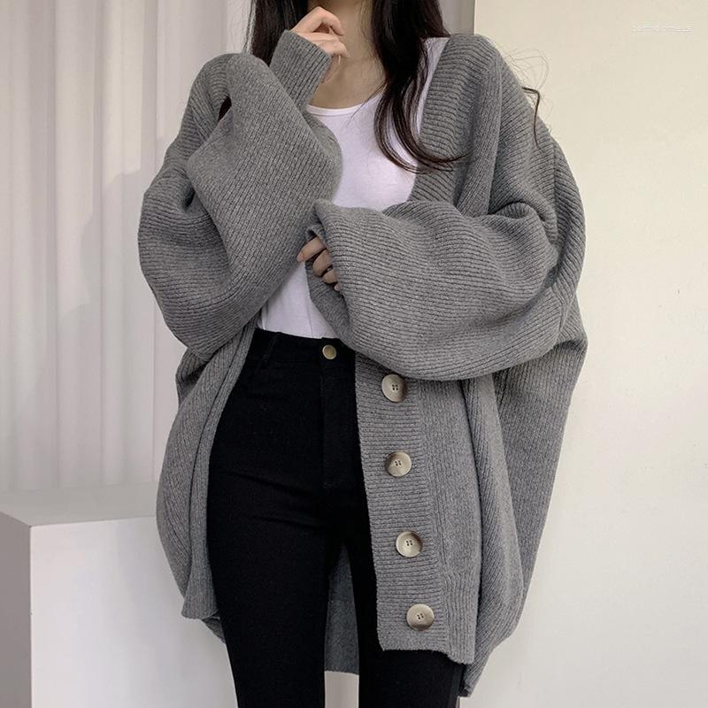 Women's Knits Knitwears Women Sweater Autumn Winter Leisure V-neck Single-breasted Loose Sleeves Knitting Cardigan Coat, Gray
Women's Knits Knitwears Women Sweater Autumn Winter Leisure V-neck Single-breasted Loose Sleeves Knitting Cardigan Coat, Gray