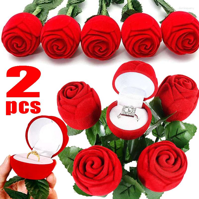 Jewelry Pouches Velvet Red Rose Box Earring Display Ring Holder Gift Case Bridal Wedding Storage Boxes Women Flower
Jewelry Pouches Velvet Red Rose Box Earring Display Ring Holder Gift Case Bridal Wedding Storage Boxes Women Flower