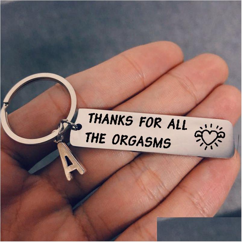 Key Rings New Stainless Steel I Thanks For All The Orgasms 26 Letters Initial Keychain Jewelry Accessorie Drop Delivery Dhil5
Key Rings New Stainless Steel I Thanks For All The Orgasms 26 Letters Initial Keychain Jewelry Accessorie Drop Delivery Dhil5