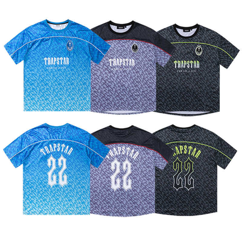 Trapstar Football Jersey Designer Mens Shirt Mesh Short Sleeve Blue No.22 Sportswear T-shirt Leisure Trend Street Fashion Ehsu, Purple
Trapstar Football Jersey Designer Mens Shirt Mesh Short Sleeve Blue No.22 Sportswear T-shirt Leisure Trend Street Fashion Ehsu, Purple