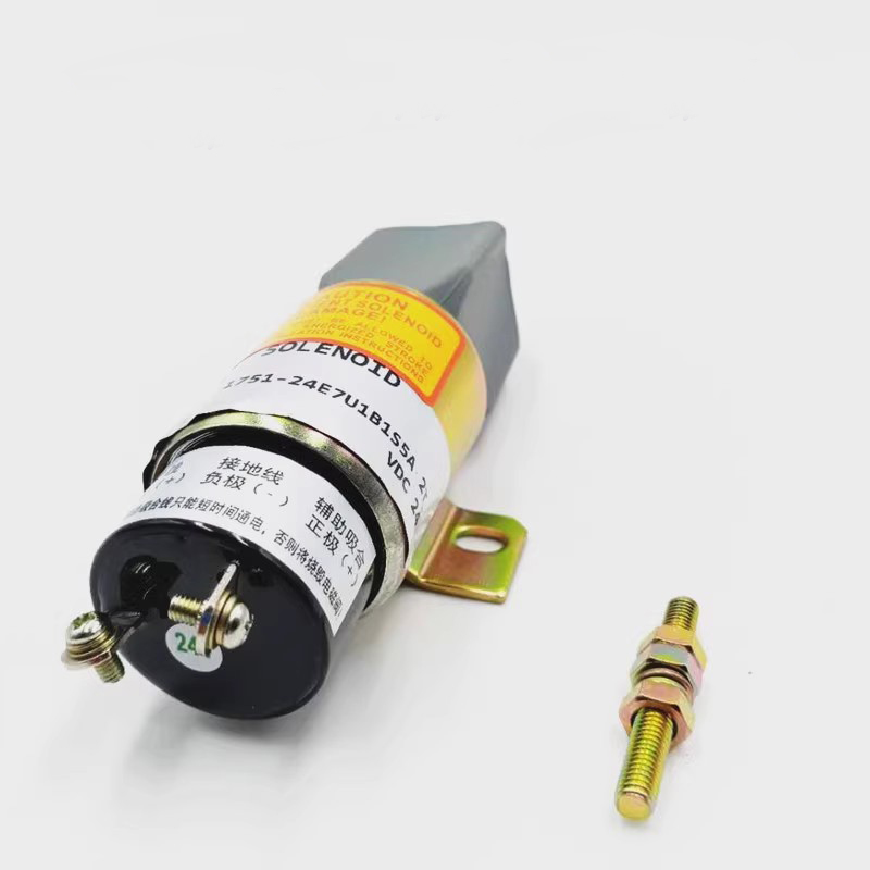 Engine Flameout Shut Down Shut Off Stop Solenoid Valve 3864274 1751-2467U1B1S5A 24V Fit PC200-6 R215 R225 PC60-7