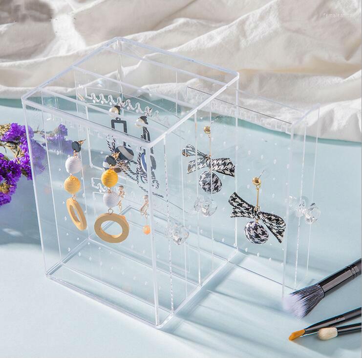 Jewelry Pouches Nice Transport Acrylic Box Earring Holder Jewellery Organizer Necklaces Stand Can Hold About 135 Pairs High Quality
Jewelry Pouches Nice Transport Acrylic Box Earring Holder Jewellery Organizer Necklaces Stand Can Hold About 135 Pairs High Quality