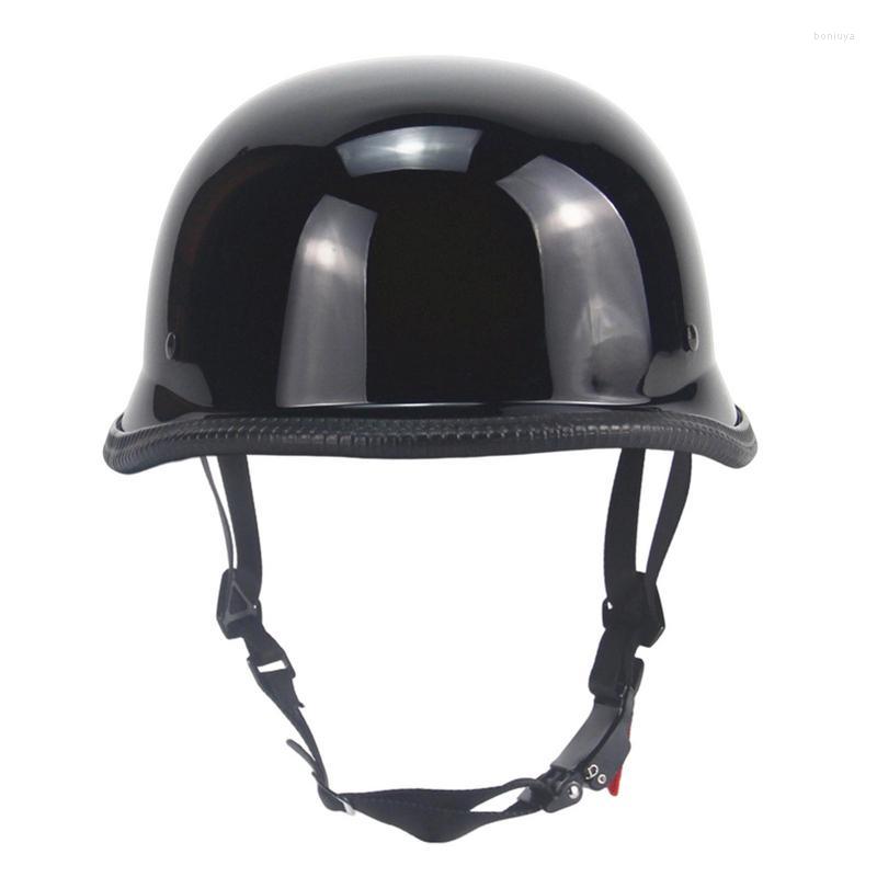 Motorcycle Helmets Bike For Men Retro German HalfHelmets Commuters Skate Scooter Longboard & Incline Skating -Absorbing, Style 1