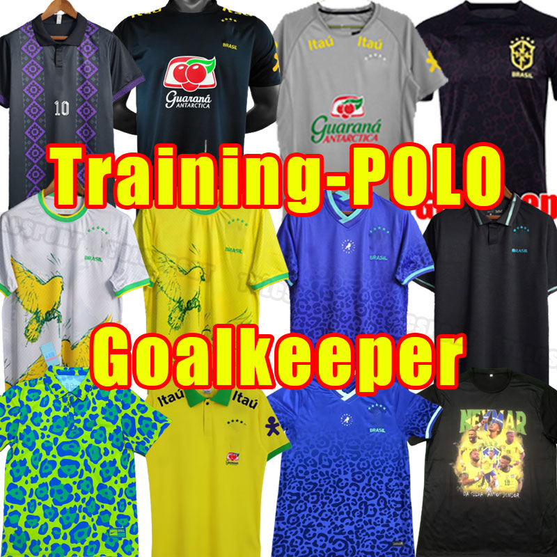 bRAZILIES soccer jerseys 2022 23 PAQUETA COUTINHO football FIRMINO brasil 22 23 NEYMAR JR VINI SILVA DANI ALVES fans version PELE Special POLO Training