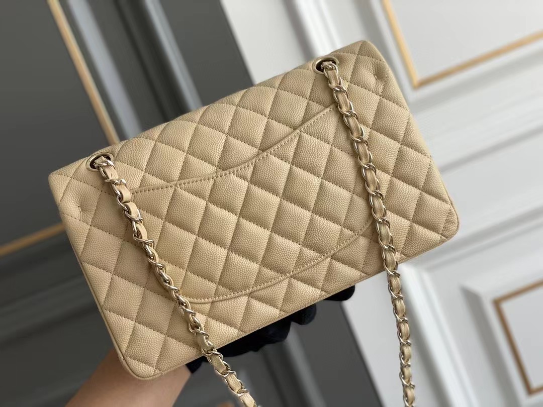 Women Luxury Purse Designer Classic Flap Bags Diamond Lattice Real Hass Caviar Leather Shoulder Bags Handbags 24k Light Gold plating Hardware Chain Cross Body Bags, Beige
Women Luxury Purse Designer Classic Flap Bags Diamond Lattice Real Hass Caviar Leather Shoulder Bags Handbags 24k Light Gold plating Hardware Chain Cross Body Bags, Beige