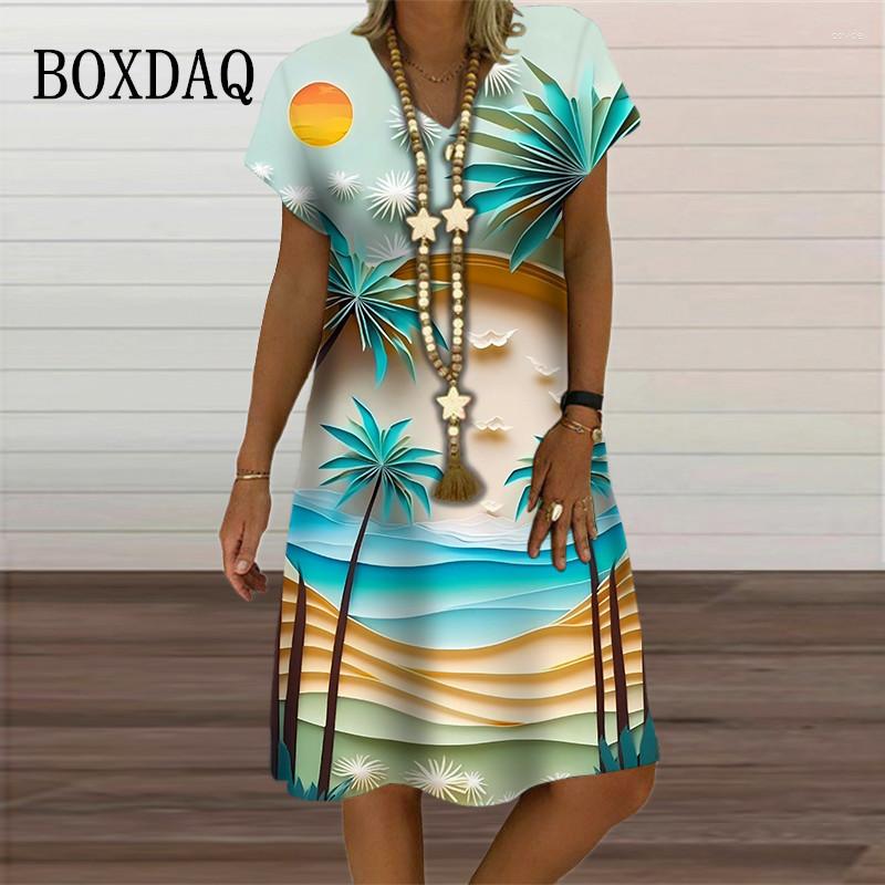 Casual Dresses Summer Beach Cartoon Pattern Women Print Dress Fashion Elegant Ladies Short Sleeve A-Line Party Oversized Clothing, Dv14133
Casual Dresses Summer Beach Cartoon Pattern Women Print Dress Fashion Elegant Ladies Short Sleeve A-Line Party Oversized Clothing, Dv14133