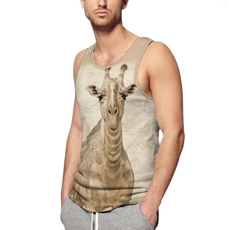 Men' Tank Tops Giraffe Top Mens Pencil Drawing High Detail Streetwear Daily Training Pattern Sleeveless Vests Large Size, Style 
Men' Tank Tops Giraffe Top Mens Pencil Drawing High Detail Streetwear Daily Training Pattern Sleeveless Vests Large Size, Style