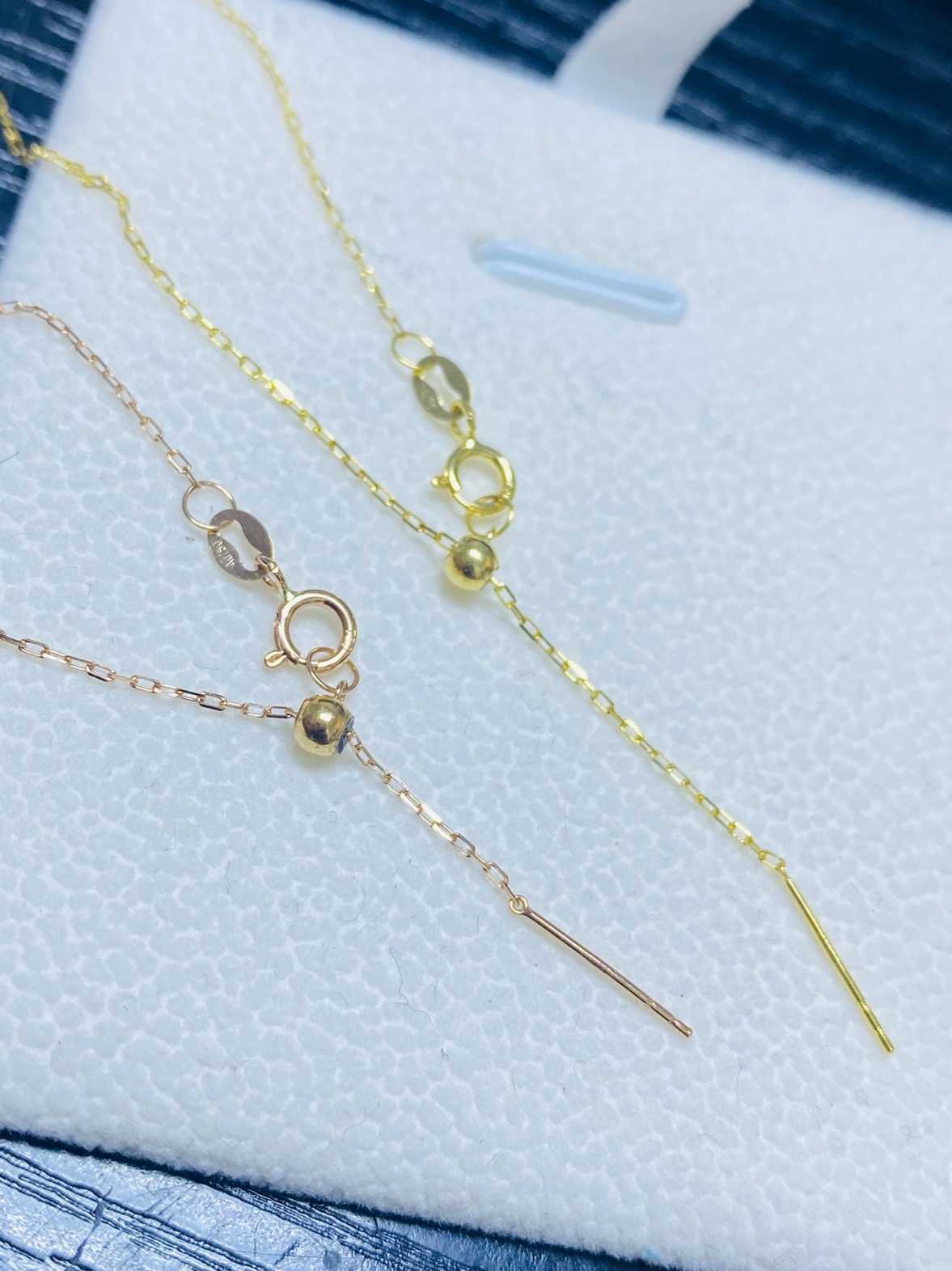 Internet celebrity 18K Gold Necklace Women's Cross Chain k Color Rose AU750 Plain Adjustable Collar Fine Carti
Internet celebrity 18K Gold Necklace Women's Cross Chain k Color Rose AU750 Plain Adjustable Collar Fine Carti