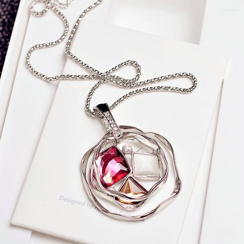 Pendant Necklaces Hollow Crystal Geometric Long Necklace & Pendants For Women Fashion Bijoux Sweet Jewelry Accessories All Match
Pendant Necklaces Hollow Crystal Geometric Long Necklace & Pendants For Women Fashion Bijoux Sweet Jewelry Accessories All Match