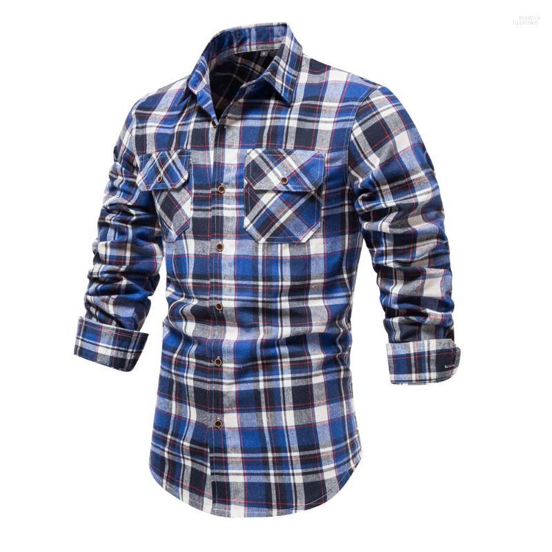 Men' Casual Shirts Men' Plaid For Men Double Pocket Long Sleeve Male Checkered Blouse Autumn Basic Social
Men' Casual Shirts Men' Plaid For Men Double Pocket Long Sleeve Male Checkered Blouse Autumn Basic Social