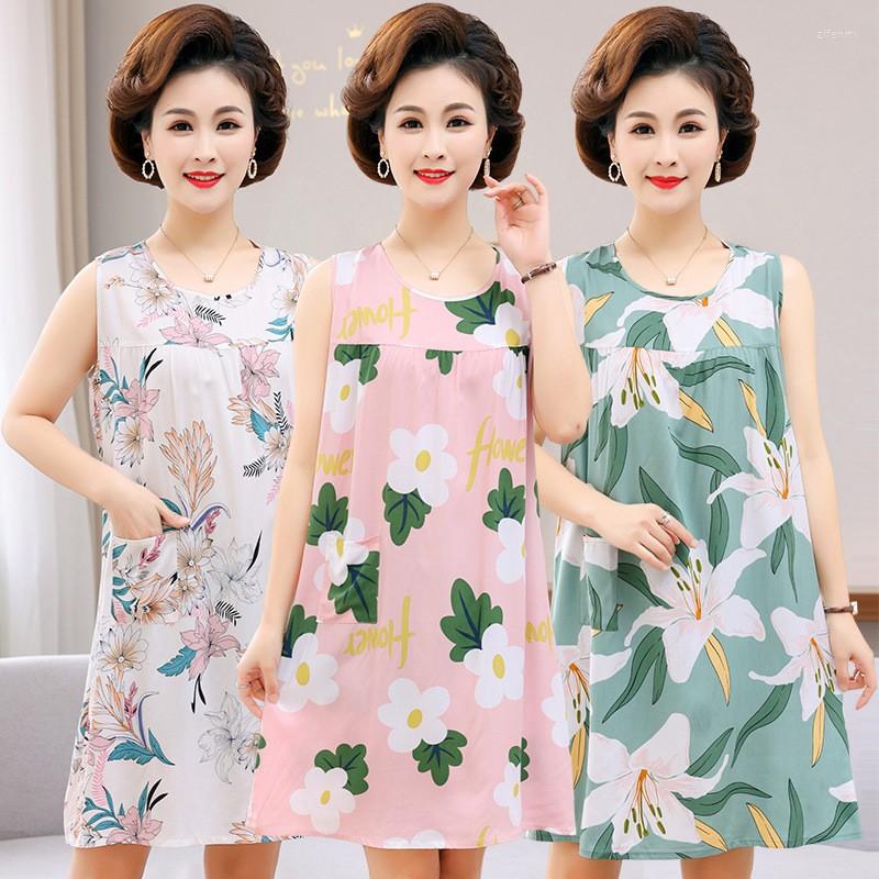Women's Sleepwear Comfort Sleeveless Night Dress Women Lingerie Nightgown Female Gown Ladies Printing Loose Homewear
Women's Sleepwear Comfort Sleeveless Night Dress Women Lingerie Nightgown Female Gown Ladies Printing Loose Homewear