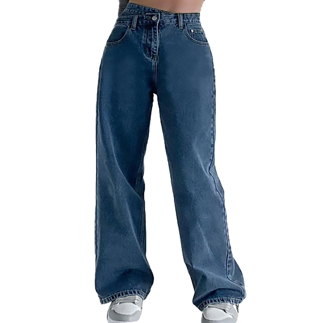 Vintage Washed Denim Pant for Woman Loose Wide Leg Jeans High Waist Denim Pants Blue Jeans Fashion Straight Baggy Jeans, Grey
Vintage Washed Denim Pant for Woman Loose Wide Leg Jeans High Waist Denim Pants Blue Jeans Fashion Straight Baggy Jeans, Grey