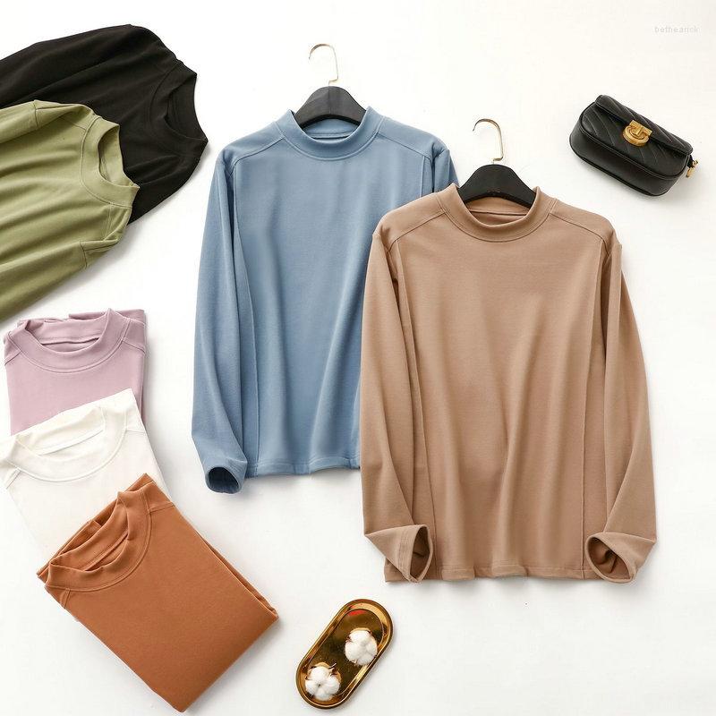 Women's T Shirts Standing Collar Bottom Tshirt For Women Autumn And Winter Half High Plush Thickened Long Sleeved Velvet Top
Women's T Shirts Standing Collar Bottom Tshirt For Women Autumn And Winter Half High Plush Thickened Long Sleeved Velvet Top