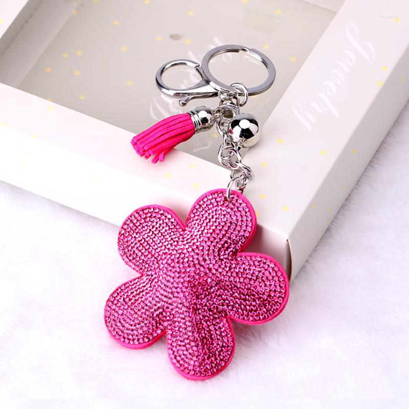 Keychains Keychain On Bag Llaveros Mujer Flower Rhinestone Tassel Handbag Key Ring Car Chain Small Pendant Cool Gift
Keychains Keychain On Bag Llaveros Mujer Flower Rhinestone Tassel Handbag Key Ring Car Chain Small Pendant Cool Gift