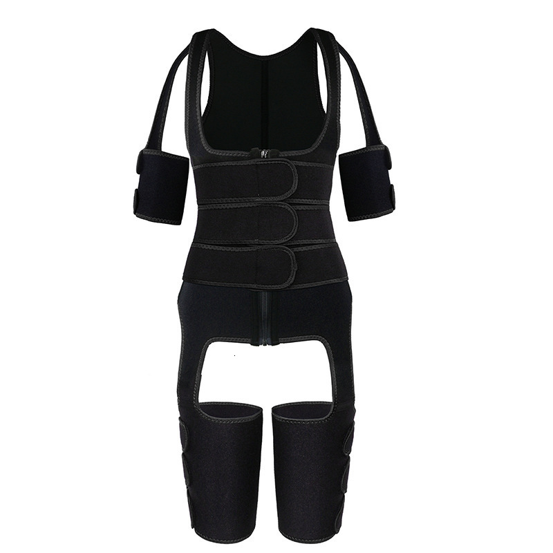 Waist Tummy Shaper YAGIMI Full Body Suit Neoprene Trainer Arm and Leg 3 In 1 Control Thigh Trimmer Shapewear 230629, 3 strap