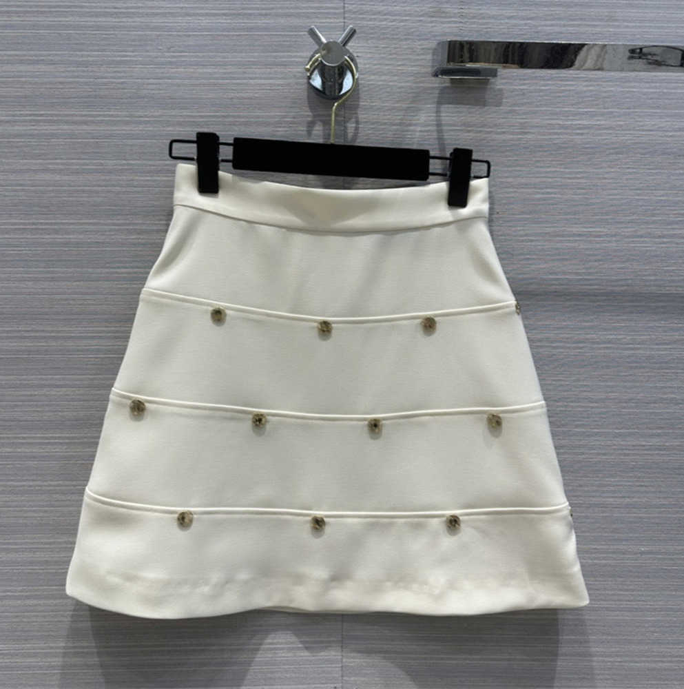 Summer Casual Sophisticated Skirt Cotton White Skirts Patchwork A-line Fit Beaded Trim Layered Look Comfortable And Lightweight Designer Womens 55
Summer Casual Sophisticated Skirt Cotton White Skirts Patchwork A-line Fit Beaded Trim Layered Look Comfortable And Lightweight Designer Womens 55
