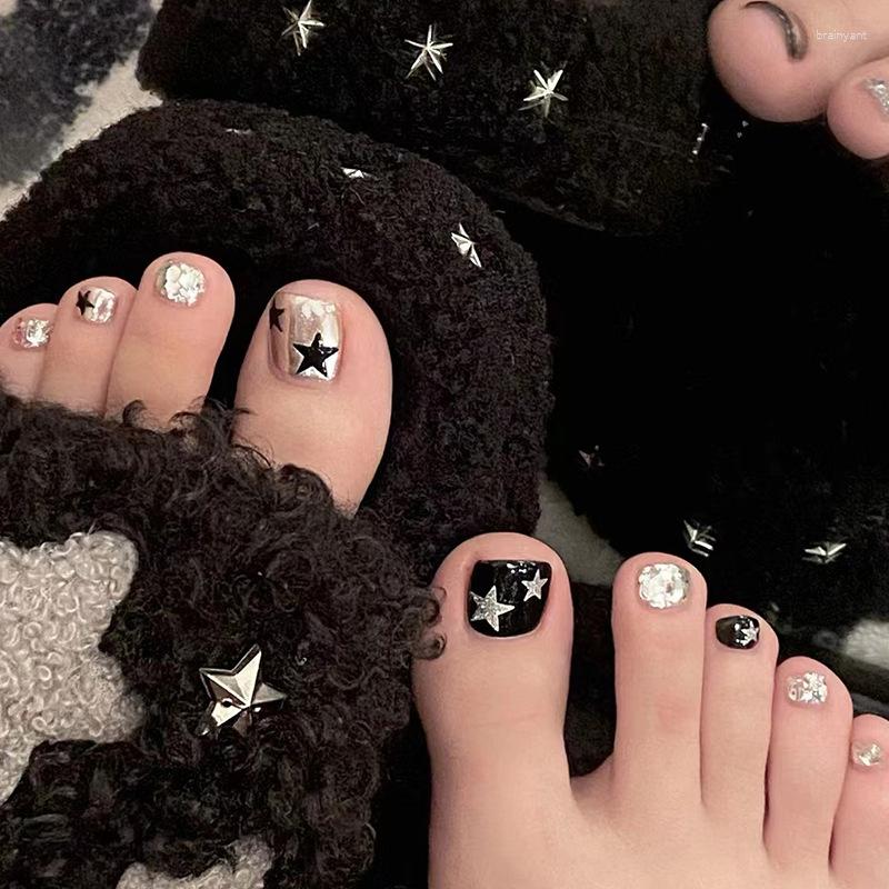 False Nails On Sales//24pcs Pentagram Sweet Cool Fake Toenails With Glue And Wearing Tools Toenail Tips Full Cover Short Square Toe, F046
False Nails On Sales//24pcs Pentagram Sweet Cool Fake Toenails With Glue And Wearing Tools Toenail Tips Full Cover Short Square Toe, F046