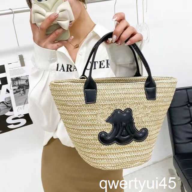 Straw Totes 2024 New Summer Woven Vegetable Basket Bag Arc De Triomphe Straw Bucket Bag Luxury Fashion Handbag Shoulder Messenger Bags ID qwertyui45, Black
Straw Totes 2024 New Summer Woven Vegetable Basket Bag Arc De Triomphe Straw Bucket Bag Luxury Fashion Handbag Shoulder Messenger Bags ID qwertyui45, Black