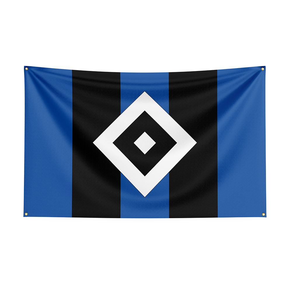Banner Flags 3x5 Hamburger SV Flag Polyester Printed Racing Sport For Decor 230629