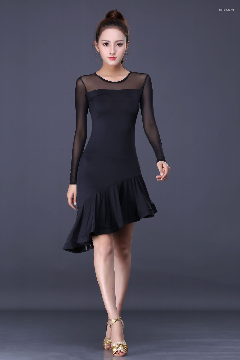 Stage Wear Latin Dance Dress Polyester Long Sleeve Women Female Modal Rumba Cha Samba Cowboy Bullfight Arrival, Black
Stage Wear Latin Dance Dress Polyester Long Sleeve Women Female Modal Rumba Cha Samba Cowboy Bullfight Arrival, Black