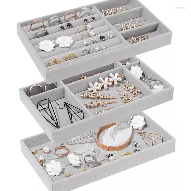 Jewelry Pouches Velvet Tray Drawer Storage Display Box Case Holder Portable Ring Earrings Necklace Organizer Gift
Jewelry Pouches Velvet Tray Drawer Storage Display Box Case Holder Portable Ring Earrings Necklace Organizer Gift