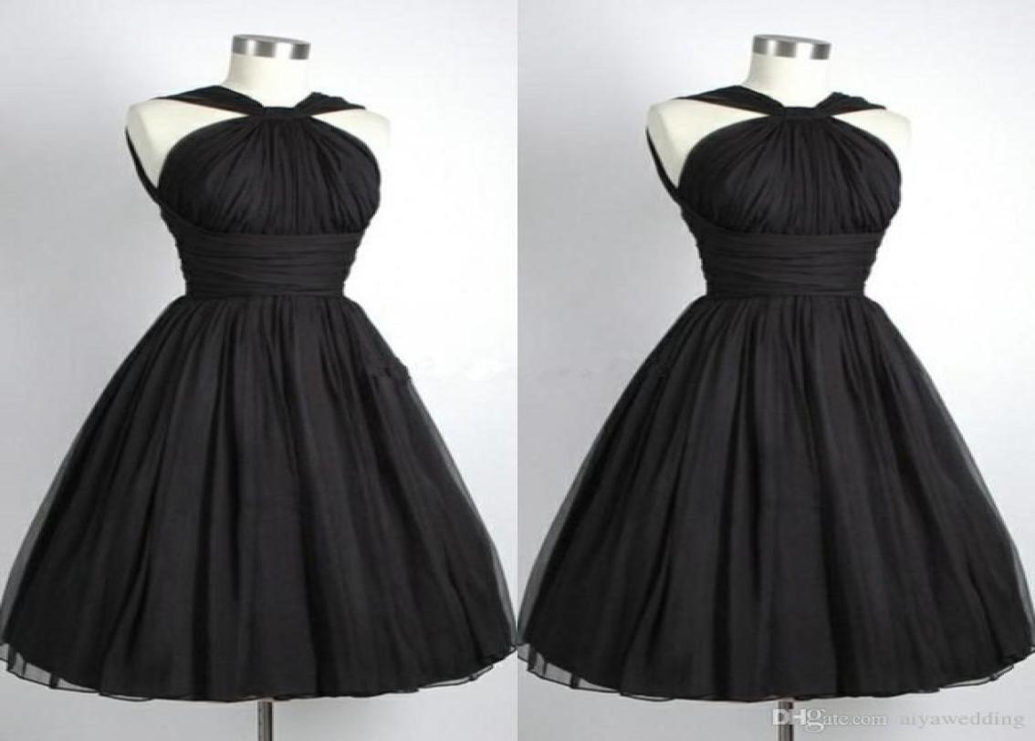 Black Graduation Dresses Under 100 Vintage Party Dress ALine Halter Chiffon Pleated Short Cocktail Dresses For Graduations5648501, Yellow
Black Graduation Dresses Under 100 Vintage Party Dress ALine Halter Chiffon Pleated Short Cocktail Dresses For Graduations5648501, Yellow