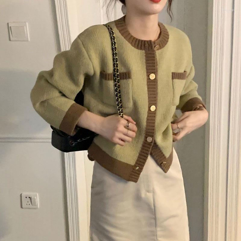 Women's Knits Knitwears Color Sweater Knitting Cardigan Female Chic Design Feeling Lazy Wind Tide Coat, Green
Women's Knits Knitwears Color Sweater Knitting Cardigan Female Chic Design Feeling Lazy Wind Tide Coat, Green
