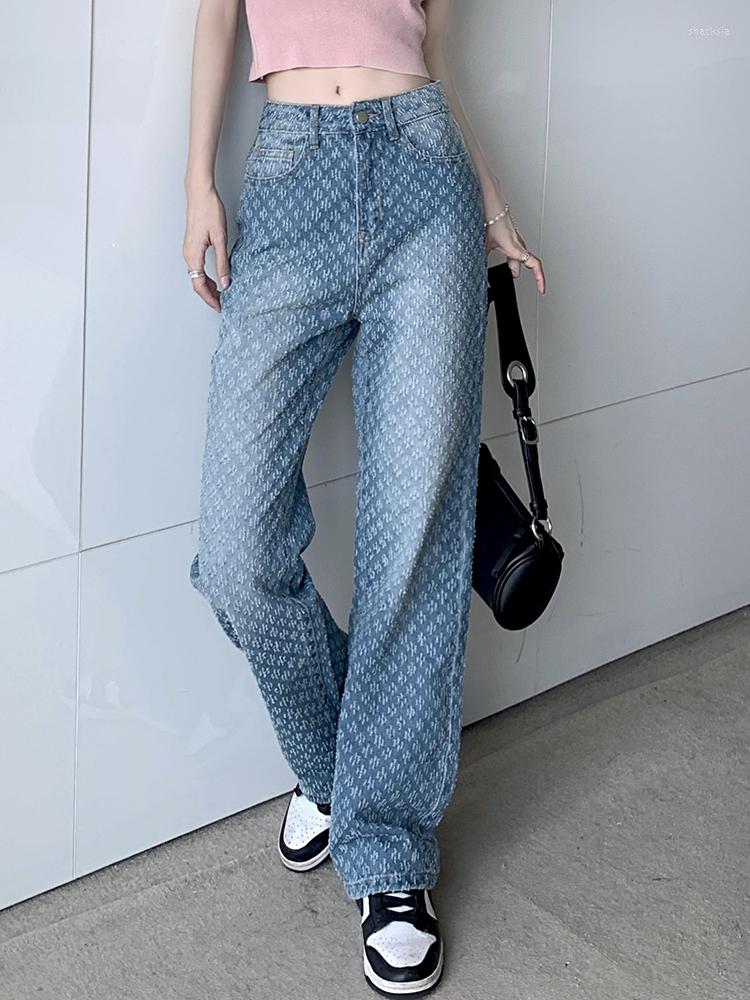 Women' Jeans Vintage Wide Leg Women High Waist Fashion Streewear Light Blue Denim Pants Loose Casual Brushed Jaquard Trousers Female
Women' Jeans Vintage Wide Leg Women High Waist Fashion Streewear Light Blue Denim Pants Loose Casual Brushed Jaquard Trousers Female