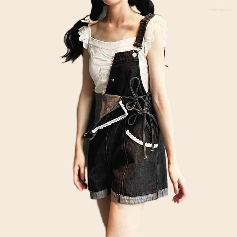 Women's Jeans Overalls Women Lace Bow Kawaii Denim High Waist Fashion Ankle-Length Cute Trousers Stretch Black Loose Pant Big Size
Women's Jeans Overalls Women Lace Bow Kawaii Denim High Waist Fashion Ankle-Length Cute Trousers Stretch Black Loose Pant Big Size