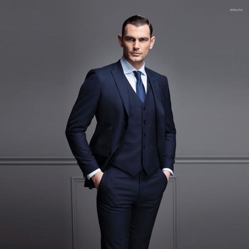 Men's Suits Classic Navy Blue Men Custom Made Formal Suit Two Button Wedding Groom Slim Fit Tuxedos Terno (Jacket Vest Pants), Black
Men's Suits Classic Navy Blue Men Custom Made Formal Suit Two Button Wedding Groom Slim Fit Tuxedos Terno (Jacket Vest Pants), Black