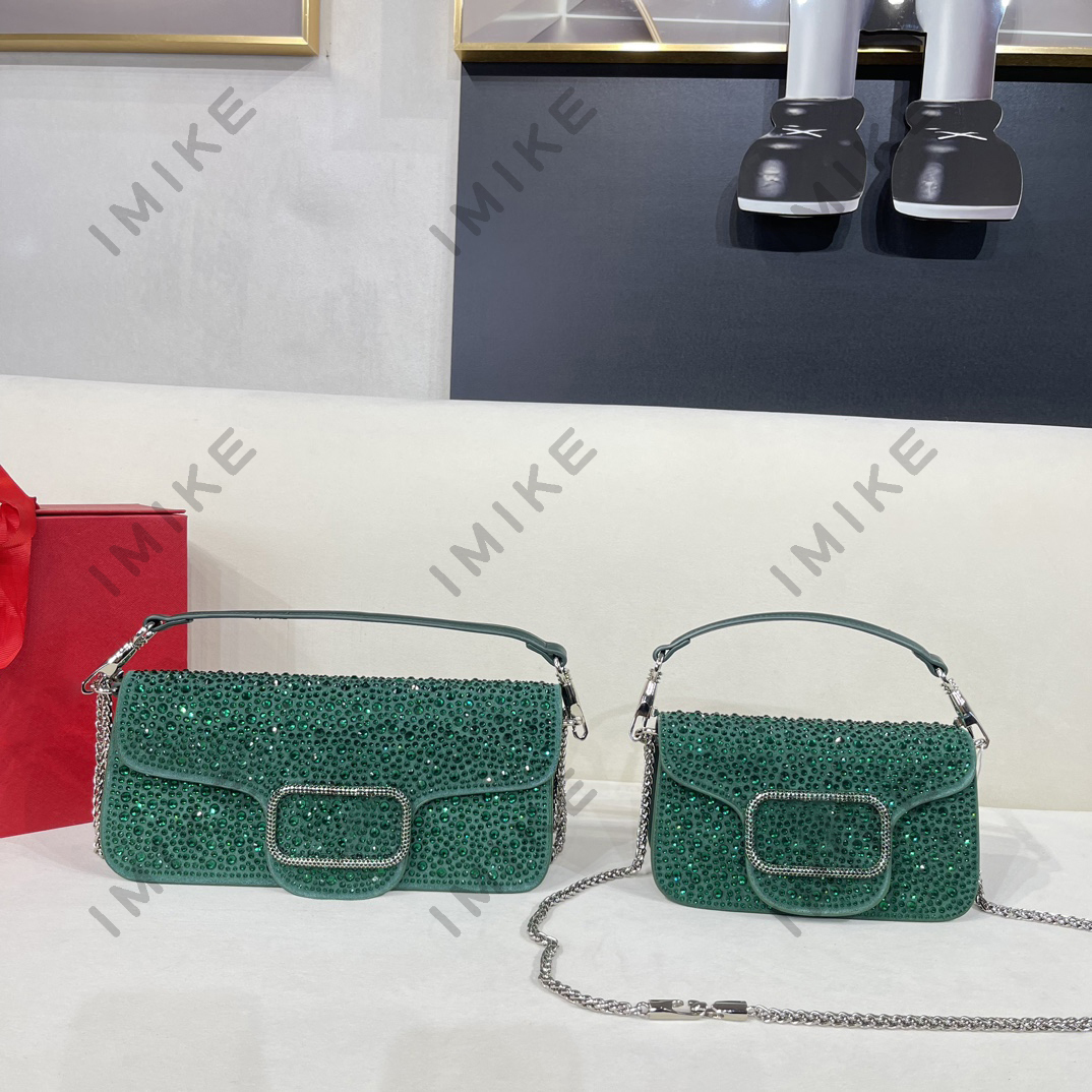Premium large riveted bag Crystal Bag Brick Bag Handbag Shoulder Bag A small rhinestone embroidered handbag with screws, Green
Premium large riveted bag Crystal Bag Brick Bag Handbag Shoulder Bag A small rhinestone embroidered handbag with screws, Green