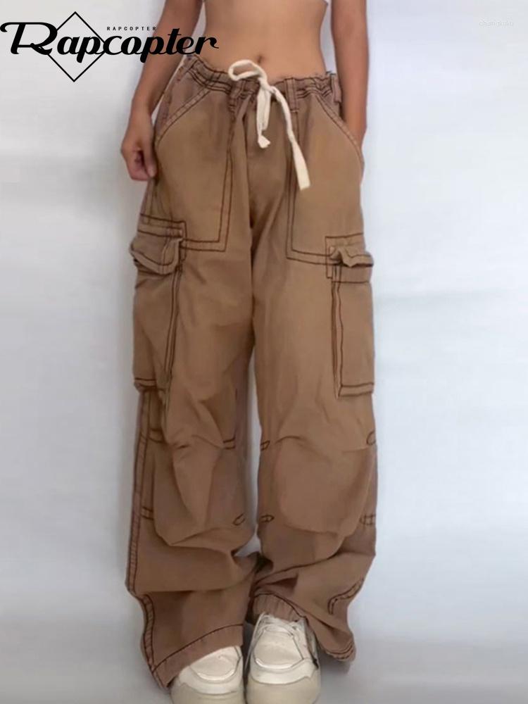 Women' Jeans Brown Pockets Cargo Vintage Low Waisted Tie Up Baggy Harajuku Trousers Women Casual Pants 90s Outfits, Auburn
Women' Jeans Brown Pockets Cargo Vintage Low Waisted Tie Up Baggy Harajuku Trousers Women Casual Pants 90s Outfits, Auburn