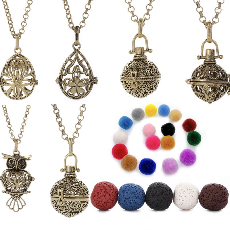 Chains Antique Brass Lava Stone Essential Oil Diffuser Necklaces For Necklace With 1pcs Random Cotton Ball
Chains Antique Brass Lava Stone Essential Oil Diffuser Necklaces For Necklace With 1pcs Random Cotton Ball