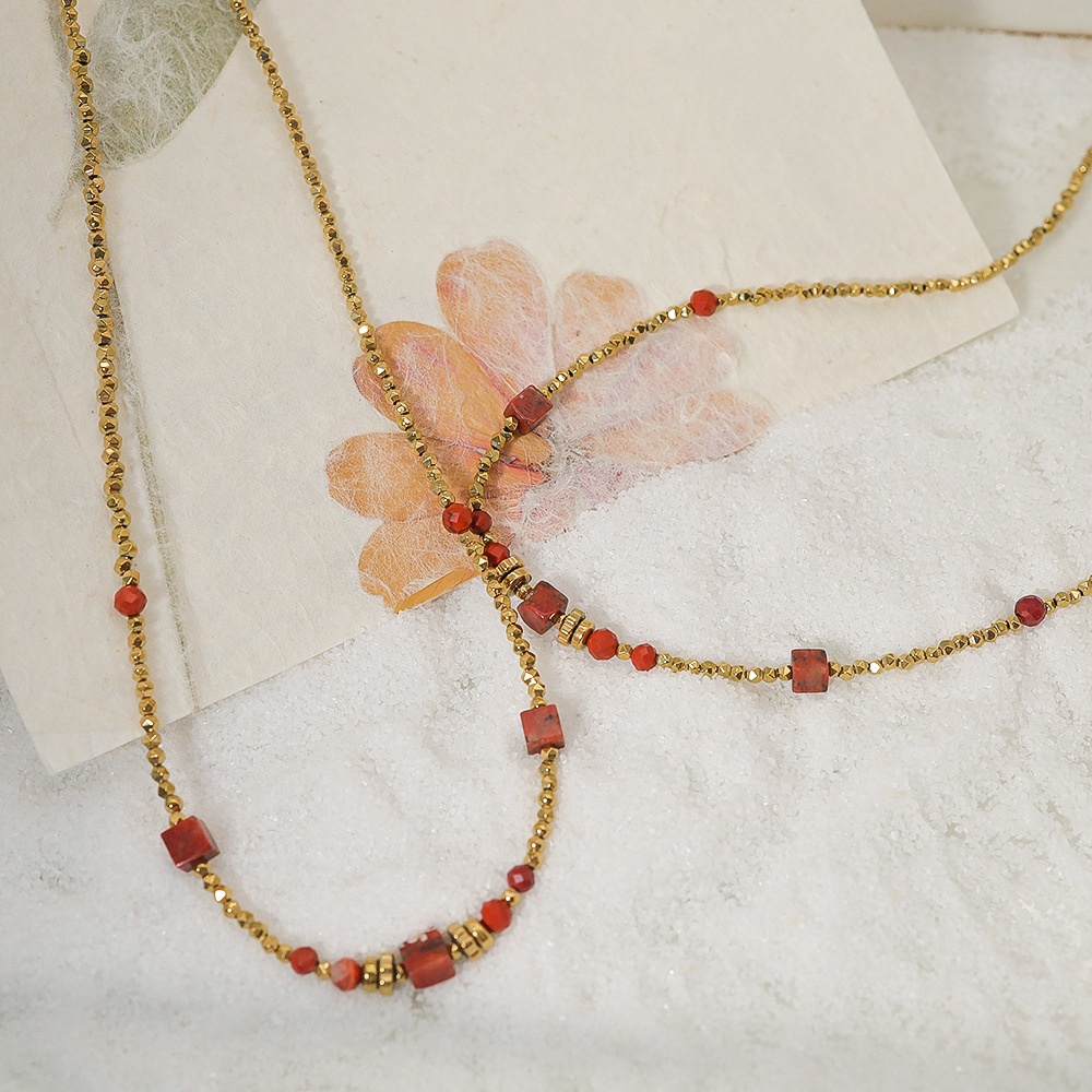 Beaded Necklaces ins style necklaces cross-border everything agate red natural stone beaded necklaces female stainless steel collarbone chain wholesale
Beaded Necklaces ins style necklaces cross-border everything agate red natural stone beaded necklaces female stainless steel collarbone chain wholesale