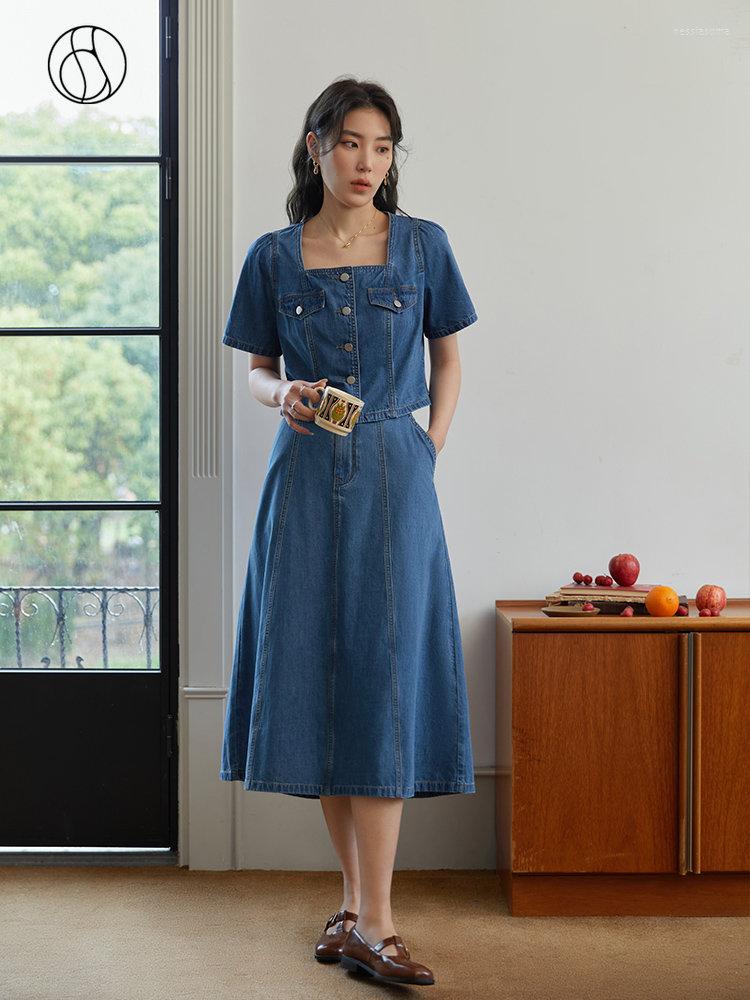 Work Dresses DUSHU Office Lady American Retro Denim Skirt Set For Summer 2023 Short Tops Women Loose Causal, Top
Work Dresses DUSHU Office Lady American Retro Denim Skirt Set For Summer 2023 Short Tops Women Loose Causal, Top