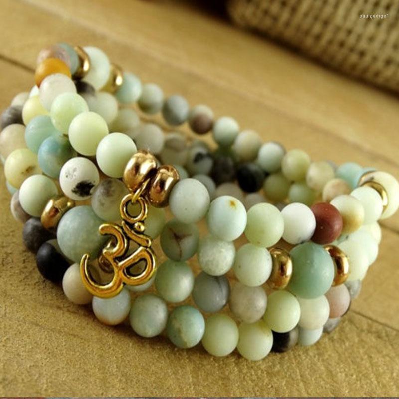 Strand 108 Beads Necklace Stackable Bracelet Beaded Wrist Mala Rosary Amazonite Buddhist Jewelry
Strand 108 Beads Necklace Stackable Bracelet Beaded Wrist Mala Rosary Amazonite Buddhist Jewelry