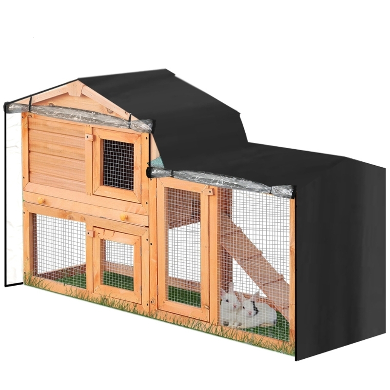 Small Animal Supplies Rabbit Hutch Cover Dust Proof Moisture Resistant Cage Covers Pointed Triangle Crate for Pets House Accessories 230628