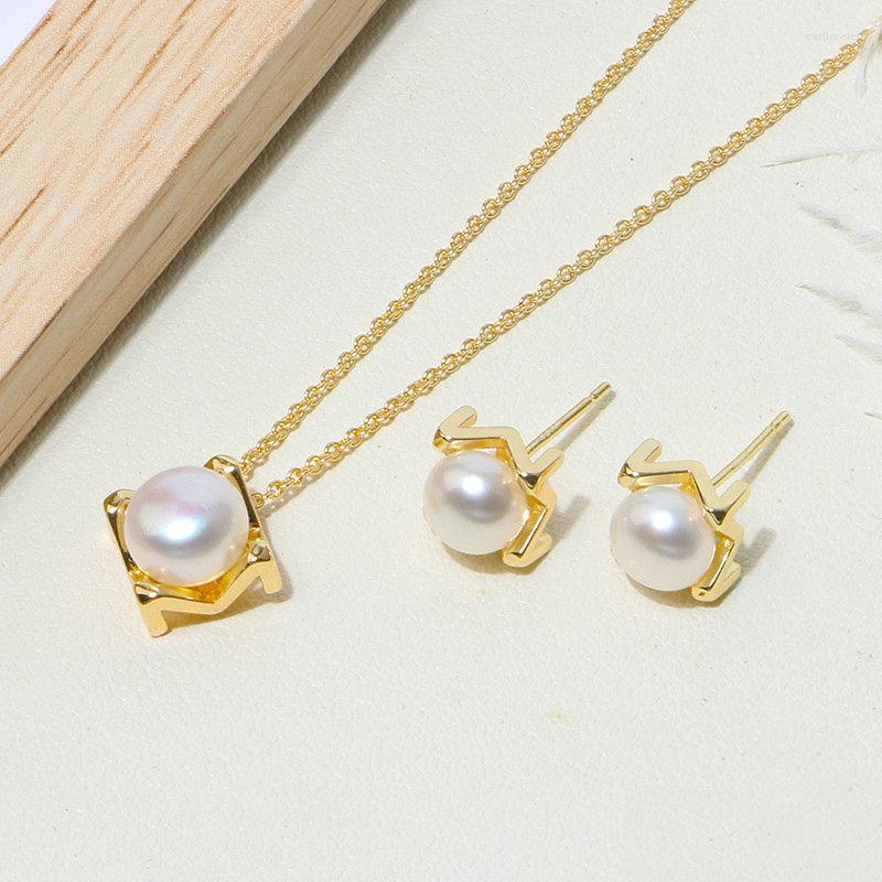 Necklace Earrings Set Elegant Luster Natural Pearl Fashion Pendant Earring Jewelry Korean Decorative Jewel, Picture shown
Necklace Earrings Set Elegant Luster Natural Pearl Fashion Pendant Earring Jewelry Korean Decorative Jewel, Picture shown